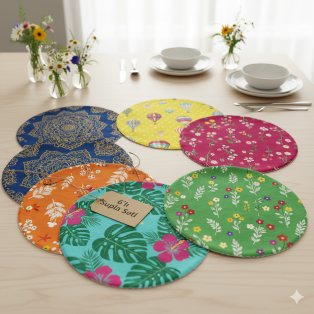 6 Person Plate Cover Set